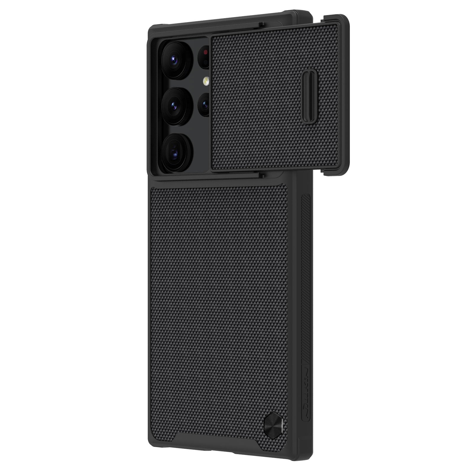 NILLKIN For Samsung Galaxy S23 Ultra Hard PC Soft TPU Case Drop-proof Phone Cover with Sliding Lens Protection NILLKIN For Samsung Galaxy S23 Ultra Hard PC Soft TPU Case Drop-proof Phone Cover with Sliding Lens Protection